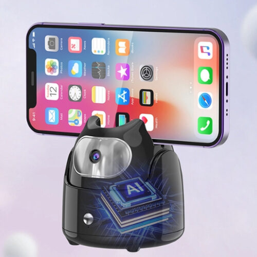 Automatic Rotating Phone Holder for Vlogging & Video Recording with AI